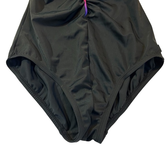 Reebok Swim Women's Rainbow One Piece Support Swimsuit Black Size 8 NWOT - Picture 7 of 14